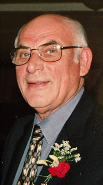 Josip Vidaković, wearing a boutonnière, from his obituary photo
