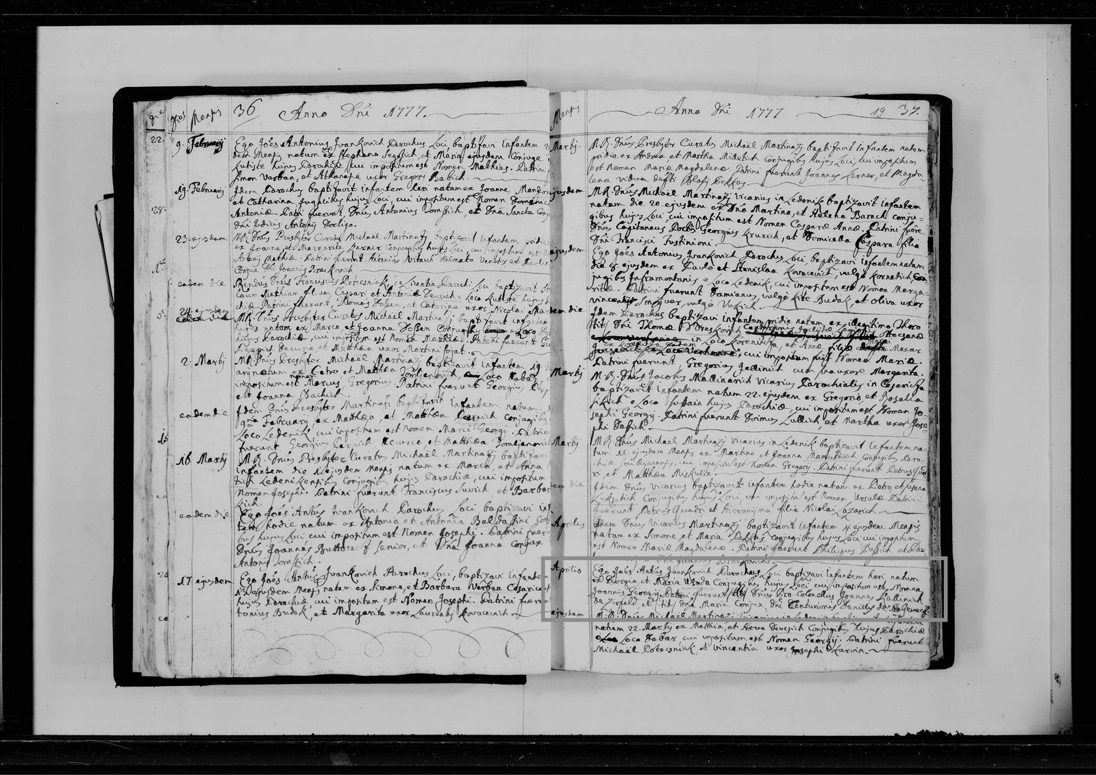 Joannes Georgius Uroda Baptism 1777 - Karlobag (1460186241.jpeg (Joannis Uroda))