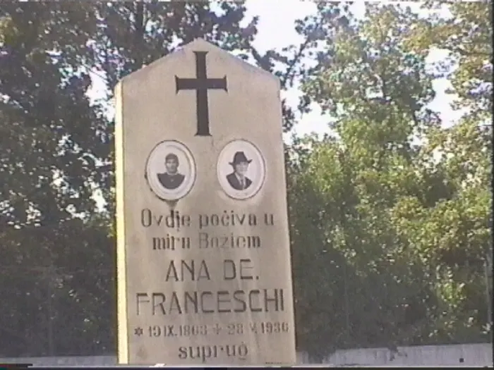 The grave of Ana de Franceschi