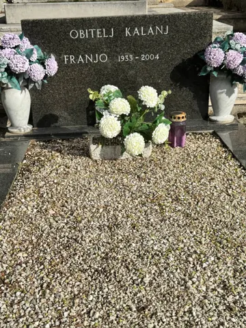 Kalanj grave — Franjo, 1933–2004