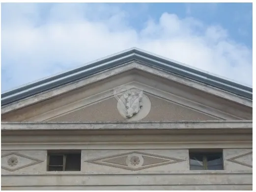The arms in the tympanum