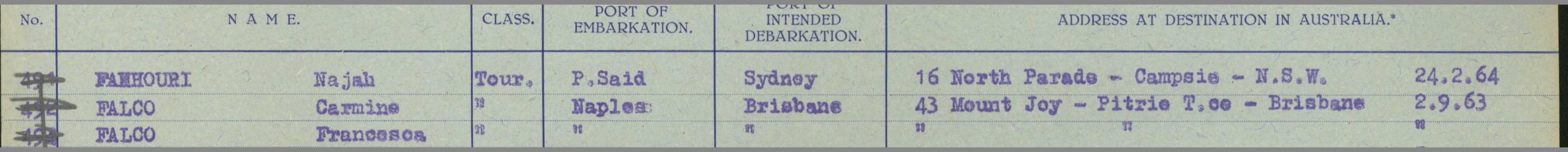 The arrival, dated at last — Brisbane, 26 March 1964