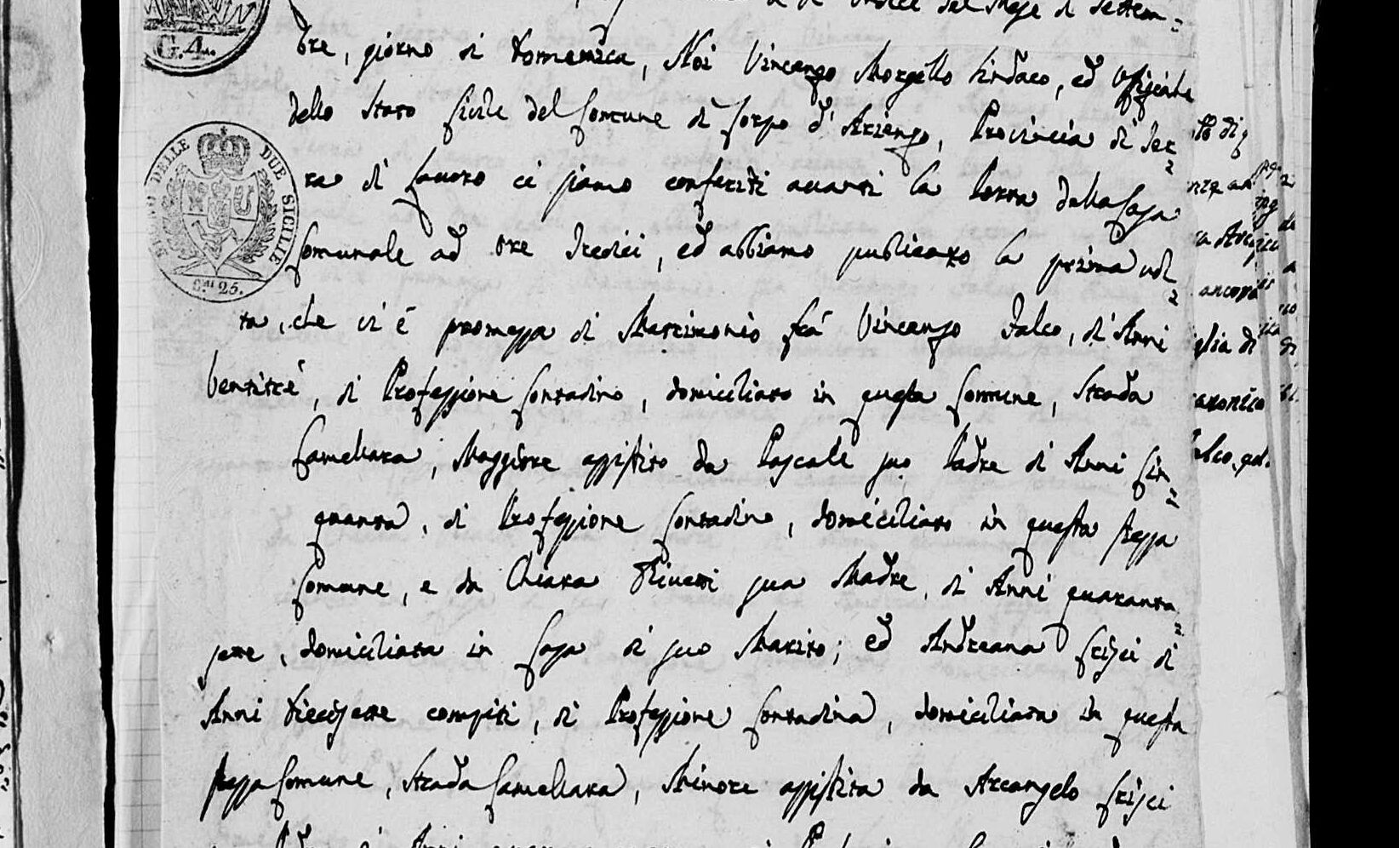 The first banns, Sunday 11 September 1814
